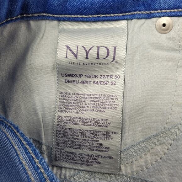 NWT NYDJ Marilyn Edgewater Straight Ankle Jeans size 18 - Picture 11 of 15